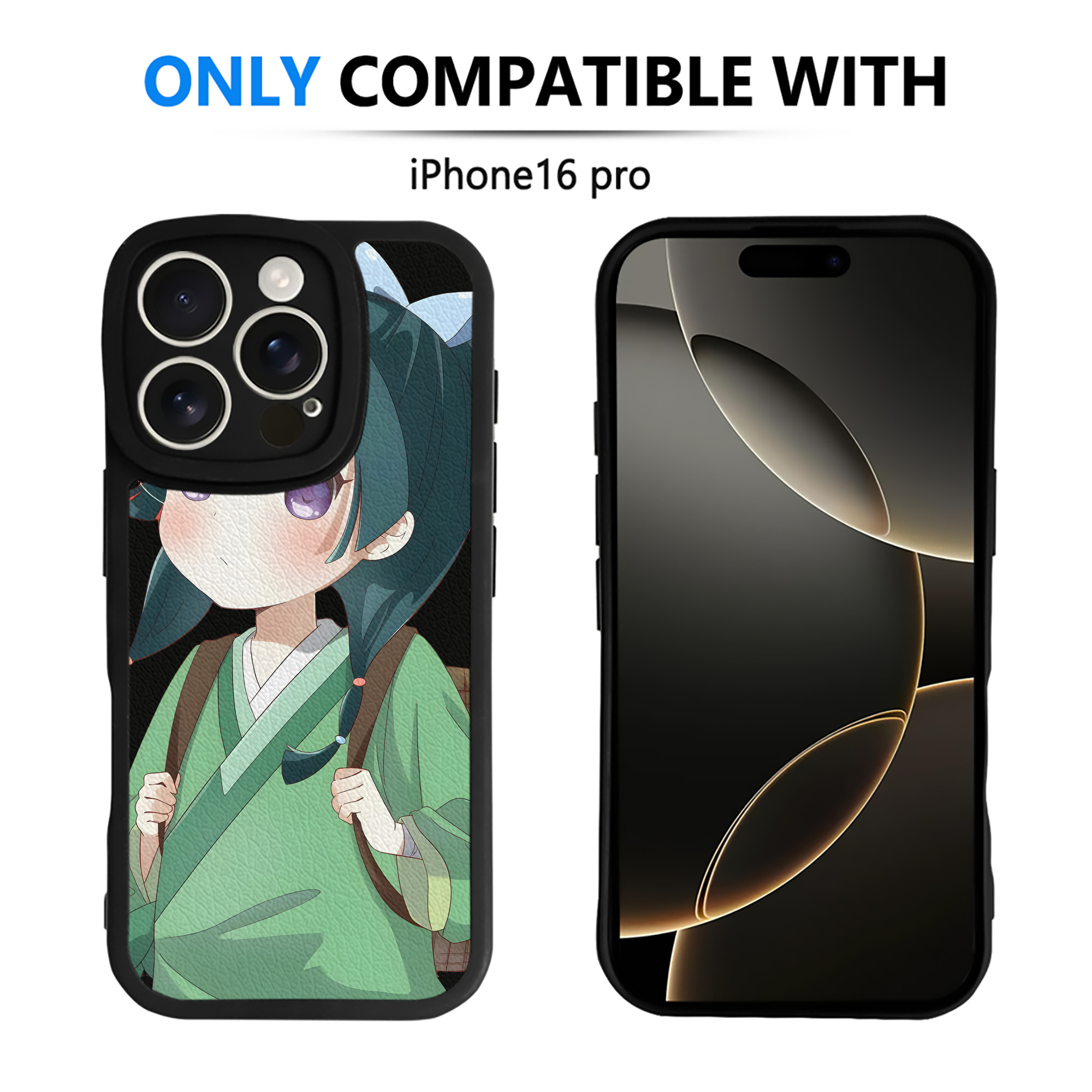 （画像用） 薬屋のひとりごと The Apothecary Diaries 【iPhone 16シリーズ対応】シリコンスマホケース（レザー調） 材質：シリコン